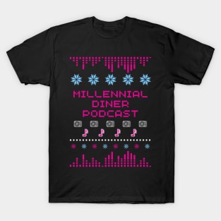 Millennial Diner Podcast Ugly Holiday Sweater T-Shirt